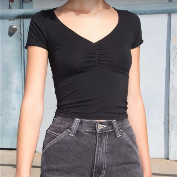 Brandy Melville Tops Sold Brandy Melville Black Gina Top Poshmark